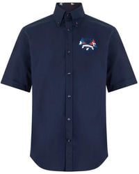 Paul & Shark - Logo-Embroidered Button-Down Shirt - Lyst