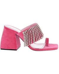 NODALETO - Crystal-Embellished Sandals - Lyst