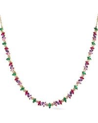 Lark & Berry - 14Kt Veto Sapphire Necklace - Lyst