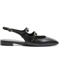 Stuart Weitzman - Flache Slingback-Pumps mit Schnalle - Lyst