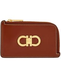 Ferragamo - Double Gancini Credit Card Holder - Lyst