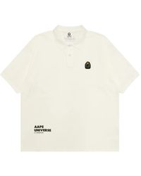 Aape By A Bathing Ape - Appliqué Polo Shirt - Lyst