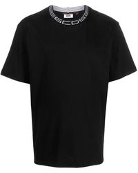 Gcds - Logo-neck Cotton T-shirt - Lyst