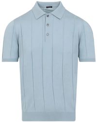 Kiton - Polo A Rayas Verticales - Lyst