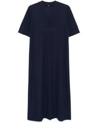 Seventy - V-Neck Midi Dress - Lyst