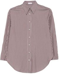 Brunello Cucinelli - Striped Long-Sleeve Shirt - Lyst