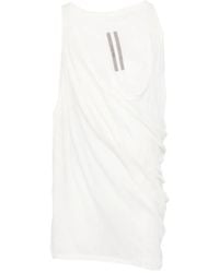 Rick Owens - Draped Sleeveless Tank Top - Lyst