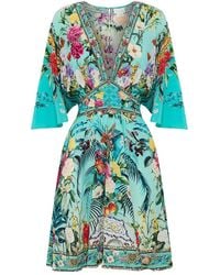 CAMILLA - Gardens of Queluz Kleid mit Blumen-Print - Lyst