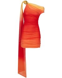 Ferragamo - Asymmetrische Mini-jurk - Lyst