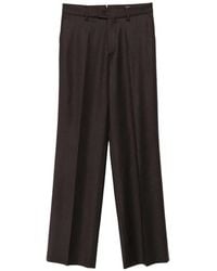Berwich - Patrizia Pressed-Crease Wool Trousers - Lyst