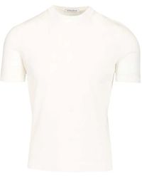 Al Duca d'Aosta - Ribbed-Trim Terry-Cloth T-Shirt - Lyst