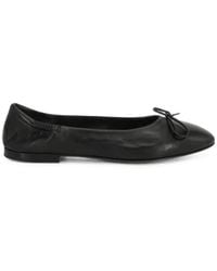 Pomme D ́Or - Giorgia 0450 Bow-Detail Leather Ballet Flats - Lyst