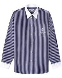 Sporty & Rich - Camicia A Righe Con Ricamo - Lyst