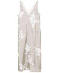 Stella McCartney - Dove-Print Sleeveless Maxi Dress - Lyst