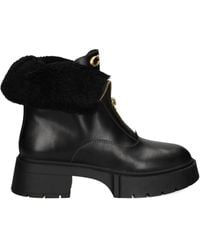 COACH - 57Mm Leah Zip-Up Platform Boots - Lyst