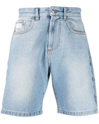 Gcds - Short en jean à patch logo - Lyst