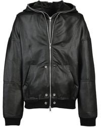 BREATH - Double-Layered Hooded Bomber Jacket - Lyst