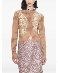 Tory Burch - Embellished Wool Cardigan - Lyst