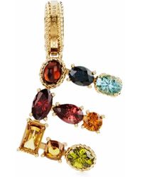 Dolce & Gabbana - 18Kt Gelbgoldanhänger Mit Edelsteinen - Lyst