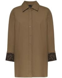 Pinko - Poplin Shirt With Lace Details - Lyst