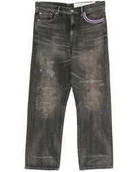 Neighborhood - Jeans Effetto Vissuto Con Perline - Lyst