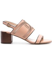 Tod's - Perforated 55mm Leather Sandals - Lyst