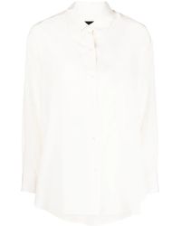 Nili Lotan - Sheer Silk Long-Sleeved Shirt - Lyst