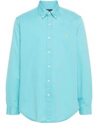 Polo Ralph Lauren - Katoenen Overhemd Met Borduurwerk - Lyst