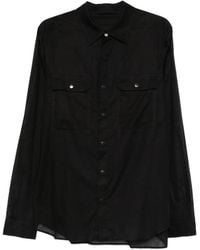 Rick Owens - Chemise À Empiècements - Lyst