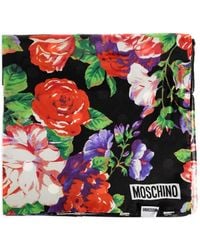 Moschino - Floral-print Silk Scarf - Lyst
