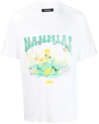 NAHMIAS - Logo-Print Cotton T-Shirt - Lyst