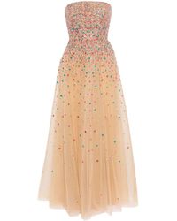 Elie Saab - Bead-embellished Strapless Gown - Lyst