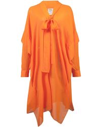 Maison Rabih Kayrouz Asymmetric Dress - Geel