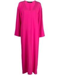 FEDERICA TOSI - Vestido largo con cuello en V - Lyst