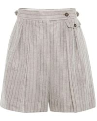 Brunello Cucinelli - Pleat-Detailing Shorts - Lyst