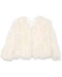 Liska - Feather-Embellished Jacket - Lyst