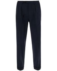 Michael Coal - Pleated-Detail Turn-Up Trousers - Lyst