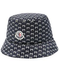 Moncler - Monogram-Print Bucket Hat - Lyst