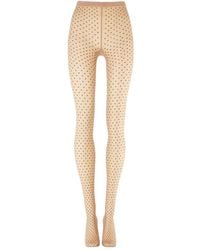 Wolford - Dot-Pattern Tights - Lyst