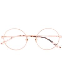 Calvin Klein Gafas con montura redonda fina - Rosa