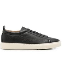 Henderson - Grainy-Leather Sneakers - Lyst