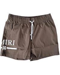 Amiri - Ma Bar Logo Swim Shorts - Lyst