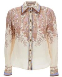 Zimmermann - Alchemy Ramie Blouse Met Paisley-Print - Lyst