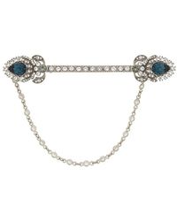 Dolce & Gabbana Broche de pin con apliques de cristal - Multicolor