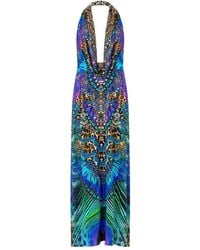 CAMILLA - Cowl Plunge Cosmic Zoology Dress - Lyst
