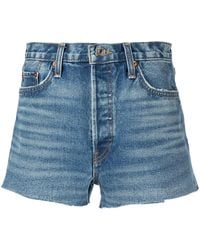 RE/DONE - 70S High-Rise Denim Shorts - Lyst