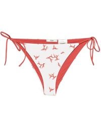 Fendi - Coral-Print Bikini Bottoms - Lyst