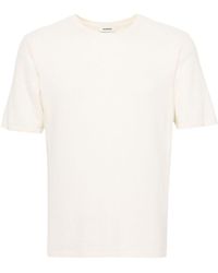 Sandro - Towelling-finish Knitted T-shirt - Lyst