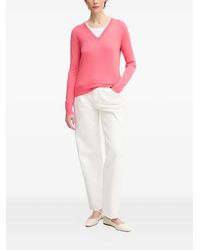Benetton - V-Neck Long-Sleeve Sweater - Lyst