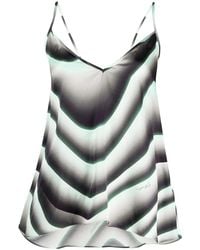 Just Cavalli - Wave Print Asymmetric Top - Lyst